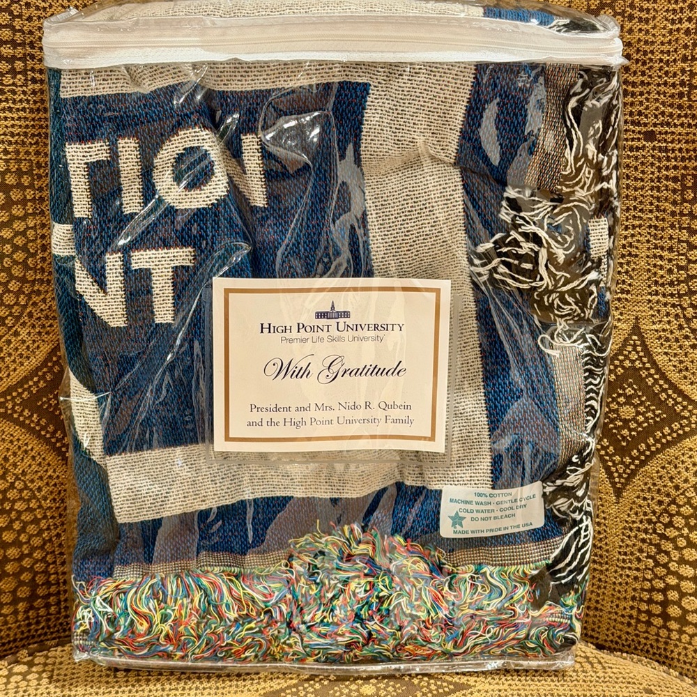 High Point University commemorative Afghan